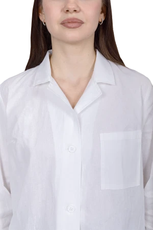 Халат БЯЗЬ женский от ОПЗ, белый Хал 002