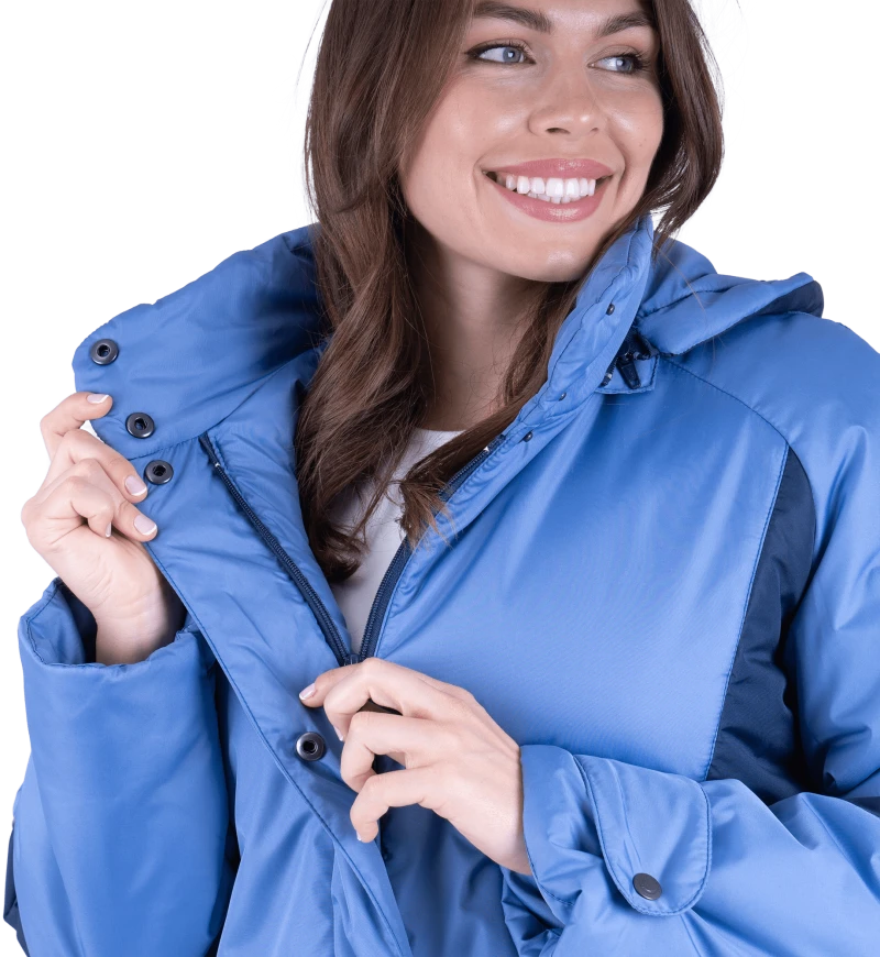 Куртка ВИРАЖ зимняя, василёк-т/синий, женская Кур 671