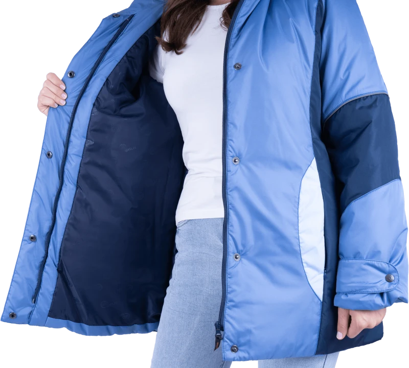 Куртка ВИРАЖ зимняя, василёк-т/синий, женская Кур 671