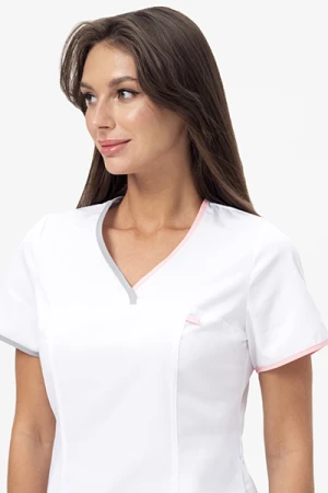 Блуза РАДУГА, белая Блу 009