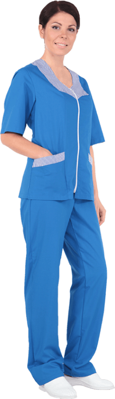 Костюм женский ВИКА от ОПЗ (блуза, брюки), василек