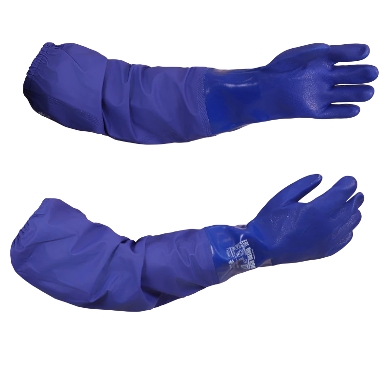Перчатки АМПАРО™ PETRO 690, (436690), ПВХ + винил, нарукавник 65 см Пер 312