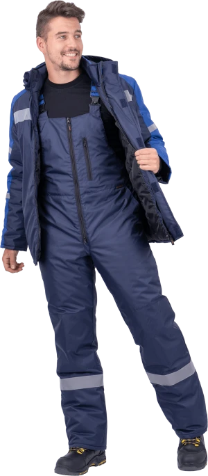 Куртка РОУД зимняя, т/синий-василек Кур 203