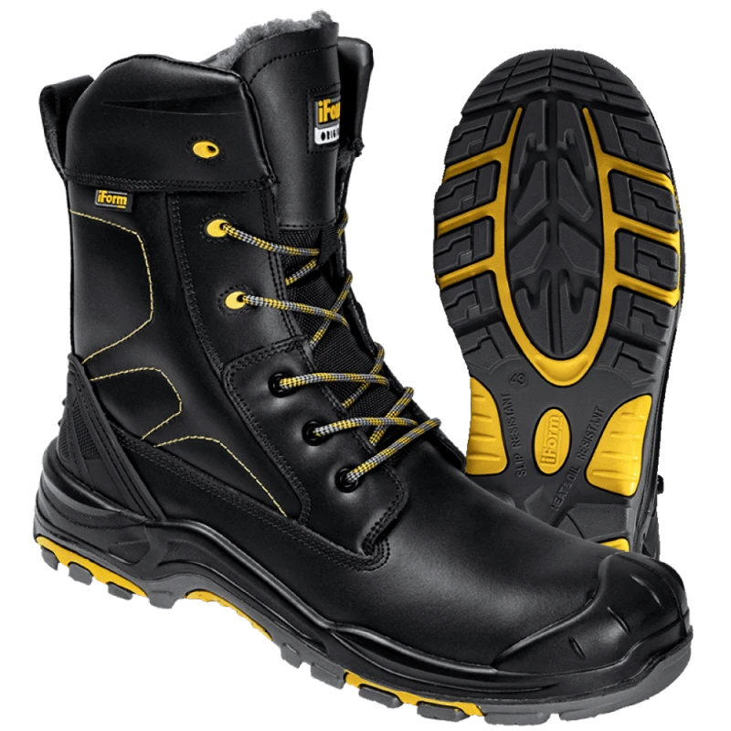 Ботинки iForm® ORIGINAL (ОРИДЖИНАЛ) высокий берец с КП и КС шерс мех, кожаные ПУ/нитрил