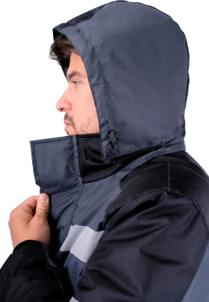 Куртка РОУД зимняя, т.серый-черный Кур 201