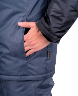 Куртка РОУД зимняя, т.серый-черный Кур 201