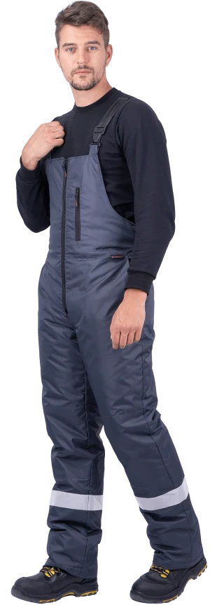 Куртка РОУД зимняя, т.серый-черный Кур 201