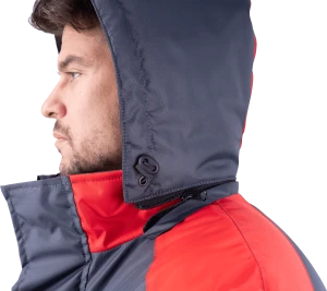 Куртка мужская РОУД от пониженных температур воздуха, механических воздействий и ОПЗ, т.серый-красный Кур 202