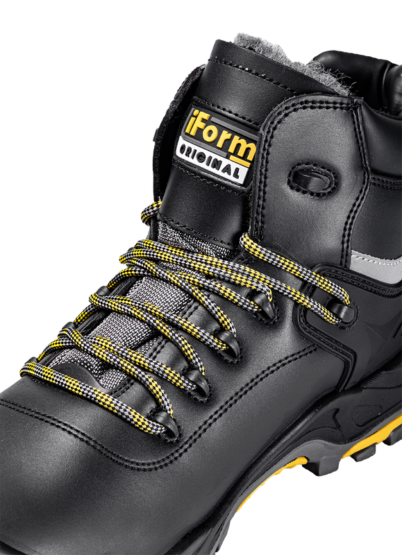 Ботинки iForm® ORIGINAL (ОРИДЖИНАЛ) с КП и КС шерст. мех, кожаные ПУ/нитрил