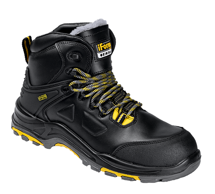 Ботинки iForm® ORIGINAL DIAMOND GRIP (ОРИДЖИНАЛ ДАЙМОНД ГРИП) с КП и КС нат мех., кожаные ПУ/нитрил