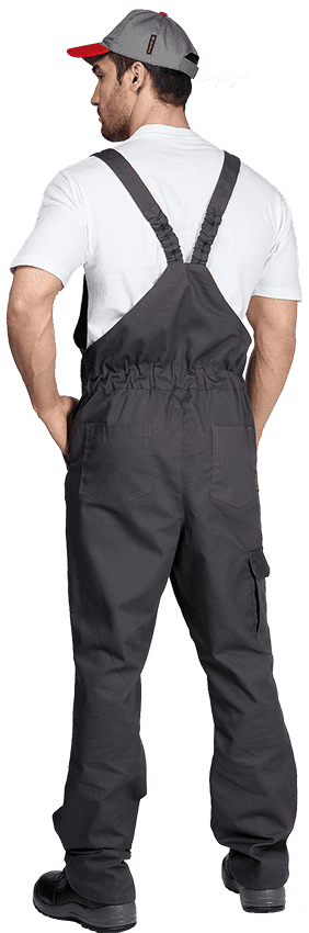 Костюм мужской НАВИГАТОР-2 от механических воздействий и ОПЗ (куртка, полукомбинезон), серый Кос 556