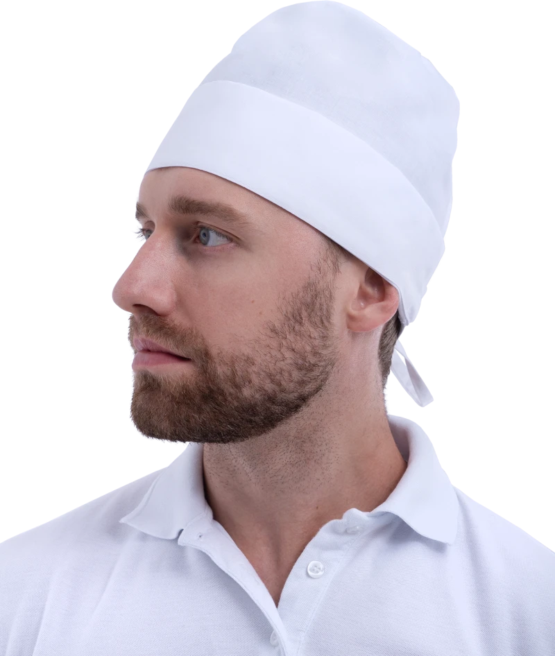 Шапочка ХИРУРГА Бязь, белая Шап 007