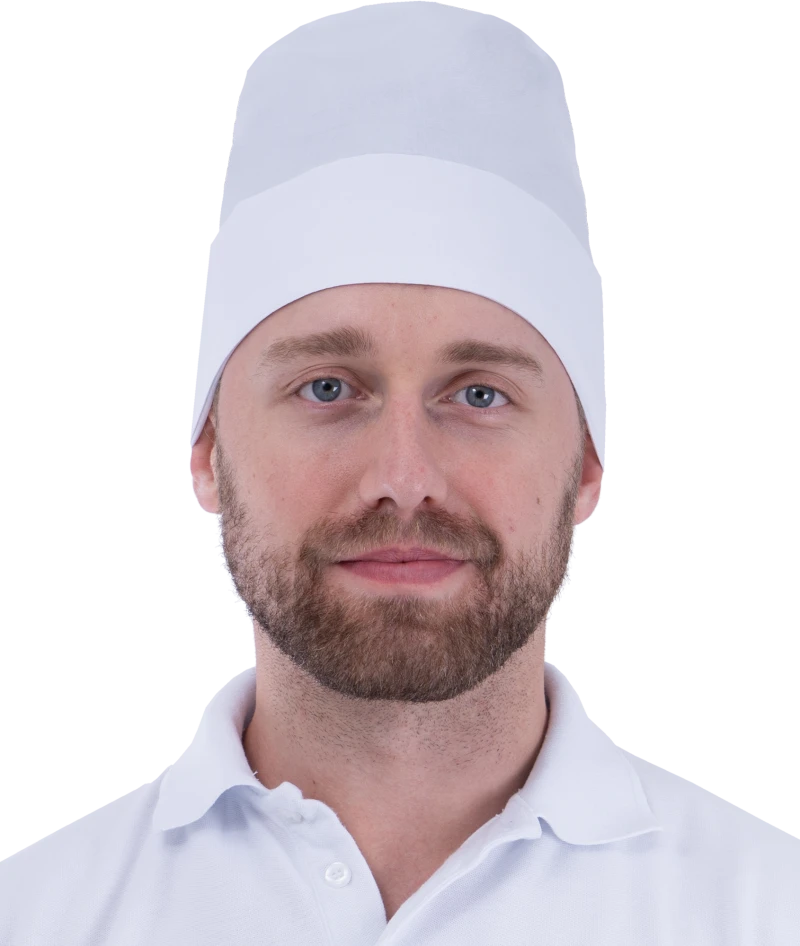 Шапочка ХИРУРГА Бязь, белая Шап 007